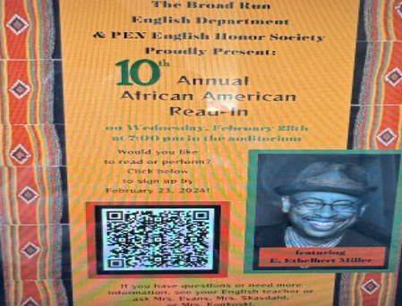 Broad Runs Tenth Annual African-American Read-In