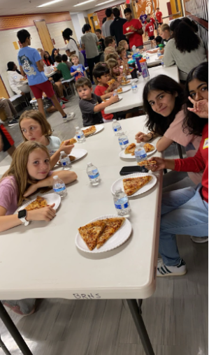 Parents Night Out provides pizza to all the students who volunteer