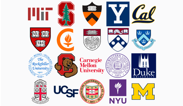 Stock image a college logos.